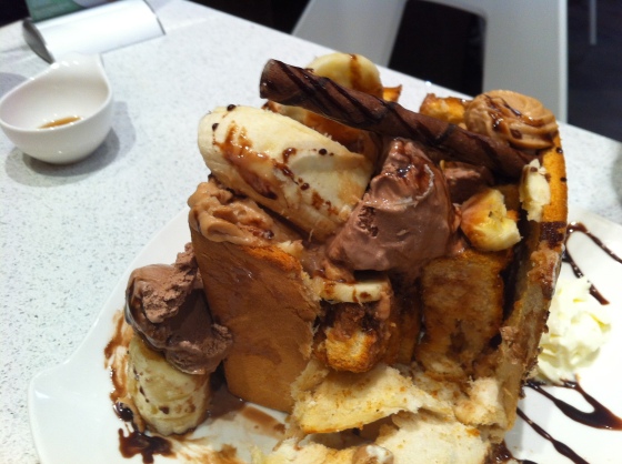 ZenQ Desserts chocolate banana stack